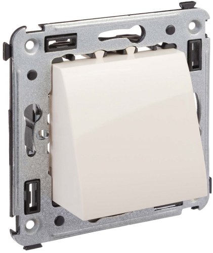 Вывод кабеля без рамки DKC Avanti ванильная дымка фото Вывод кабеля без рамки DKC Avanti ванильная дымка картинка